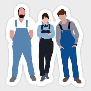 Harry Holland and the dungaree crew Sticker